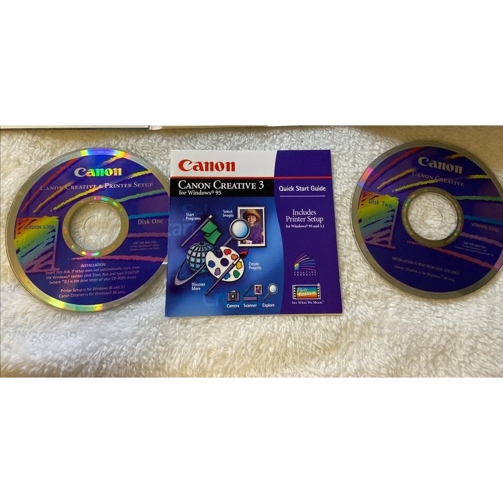 Canon Creative 3 & Printer‎ Setup Windows 95, 98, 3.1 CD Quick Start Guide